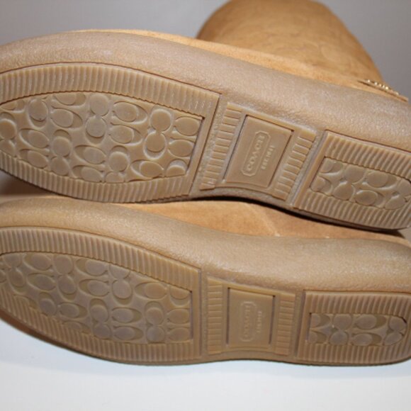 Coach Teri Signature Suede Ladies Boots (Fits 8.5M) - Picture 9 of 13